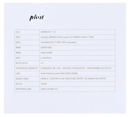 4 گیگابایت 64 گیگابایت Amlogic S905X4 OTT Android TV Set Top Box Android 11 AV1 8K Dual WiFi