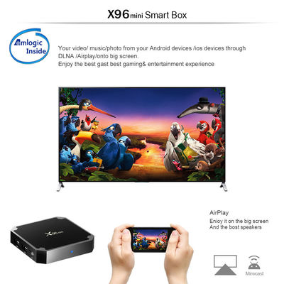 Wifi دوگانه Neflix Smart Android X96mini TV Box Full HD 1080p 4K 8K 2GB 8GB 16GB 4GB 32GB