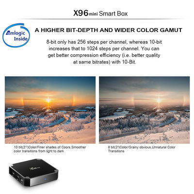 Wifi دوگانه Neflix Smart Android X96mini TV Box Full HD 1080p 4K 8K 2GB 8GB 16GB 4GB 32GB