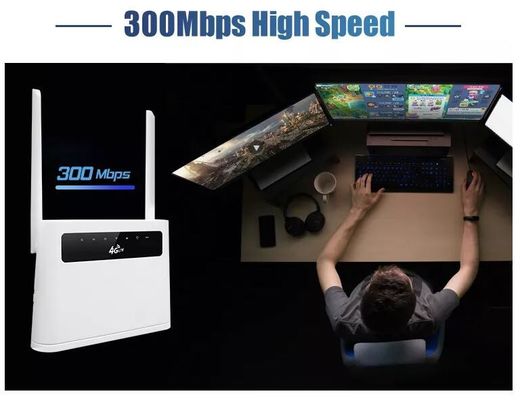روتر مودم فیبر نوری سیم کارت 4g LTE Wifi 300Mbps بی سیم Wifi ODM