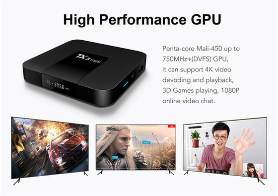 Android Smart Amlogic S905x3 Android Tv Box Mini 2G 16G 4K H.265 2.4G Streamer Receimer