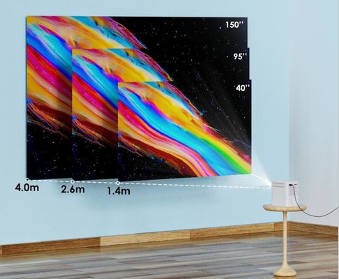 پروژکتور ARM Cortex A7 3d Mini LED چند رسانه ای چهار هسته ای 1080p