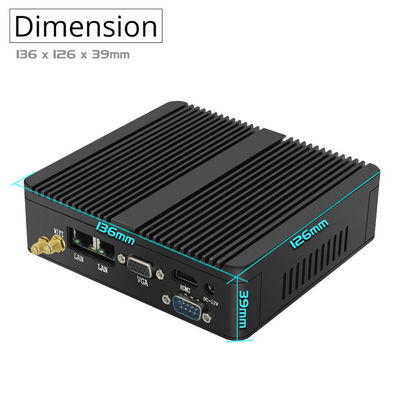 رایانه رومیزی کامپیوتر صنعتی بدون فن RS232 J1800 2 Ethernet Lan Mini Workstation
