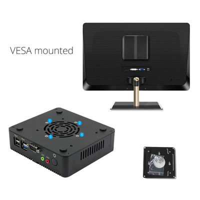 کامپیوتر بدون فن Linux Pfsense Industrial Mini Workstation PC N2930 300Mbps VGA RS232