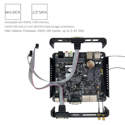 4 گیگابیت اترنت دسکتاپ مینی ورک استیشن PC N2830 RJ45 In-Tel I211AT NIC Pfsense Server
