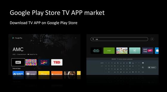 جعبه هوشمند 3D 4K OTT Google Tv Box با پخش کننده چهار هسته ای چهار هسته ای شبکه قابل اعتماد 4K ATV