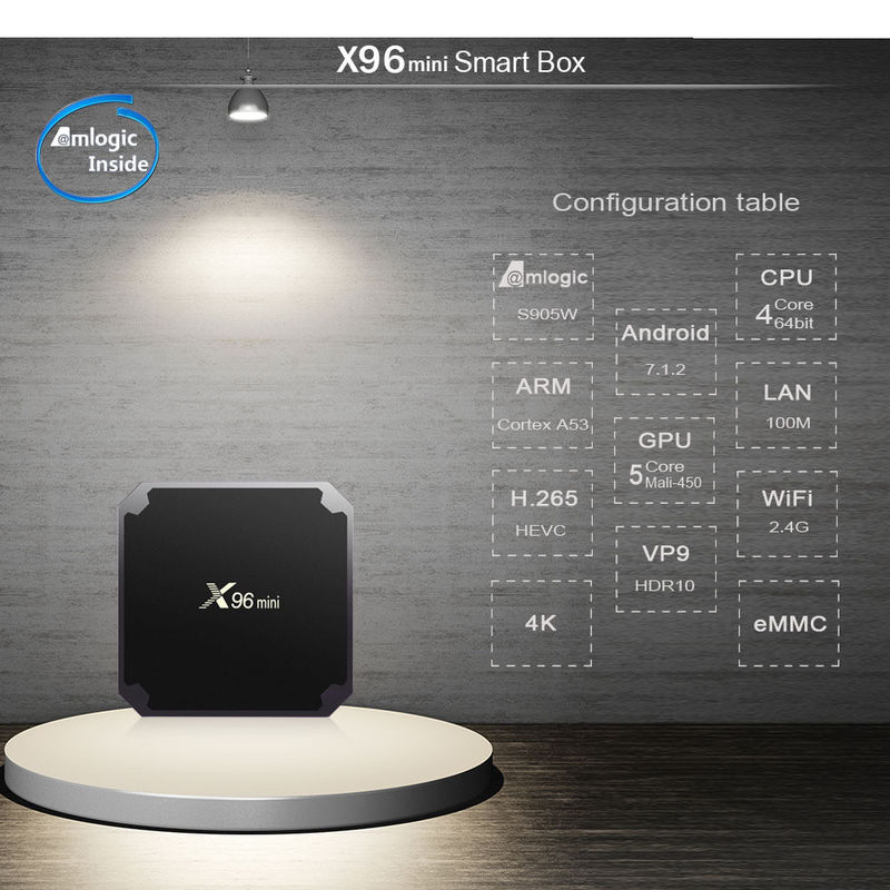 Wifi دوگانه Neflix Smart Android X96mini TV Box Full HD 1080p 4K 8K 2GB 8GB 16GB 4GB 32GB