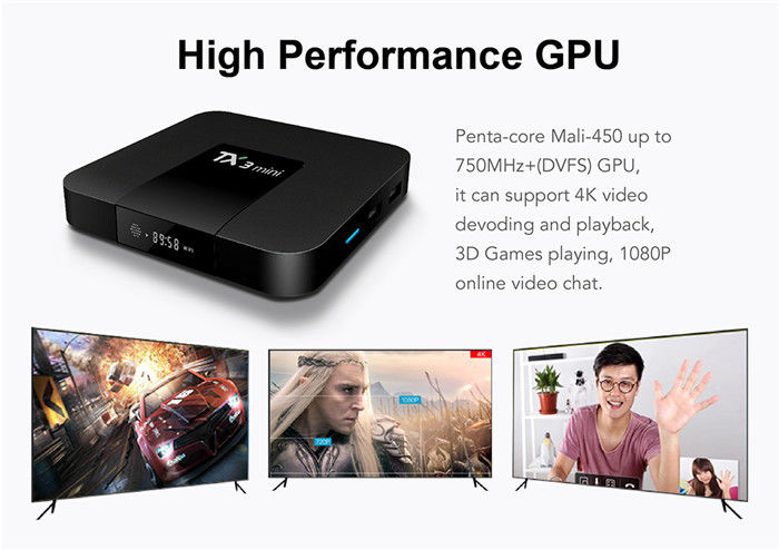 Android Smart Amlogic S905x3 Android Tv Box Mini 2G 16G 4K H.265 2.4G Streamer Receimer